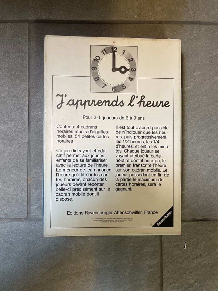 J’apprends l’heure de Ravensburger vintage - photo numéro 2