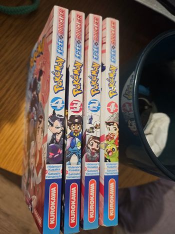 Lot de 4 manges Pokemon Épée et Bouclier 