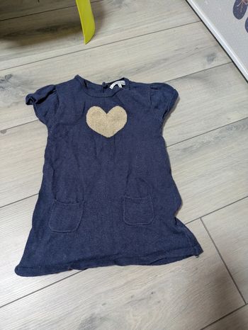 Tunique kitchoun 18 mois coeur doré