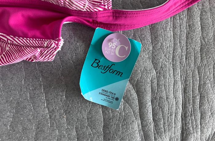 Haut maillot fuschia Bestform neuf - photo numéro 2