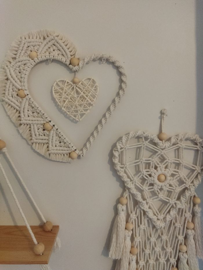 Duo coeur macramé - photo numéro 4