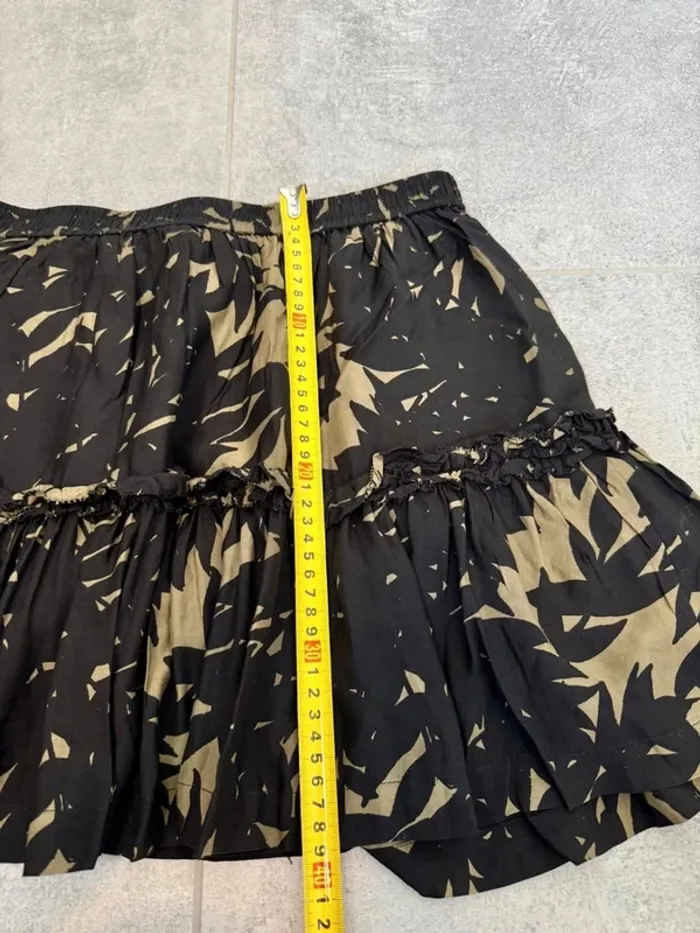 Jupe Essentiel en soie taille 40 noire et kaki parfait état - photo numéro 7