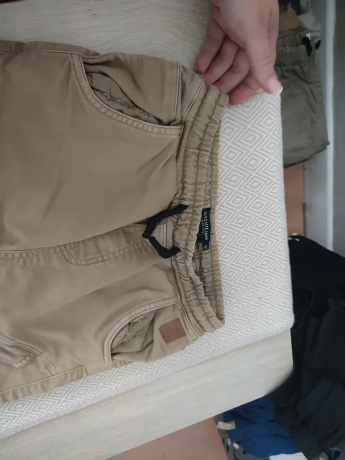 Pantalon cargo beige stretch 12 ans - photo numéro 2