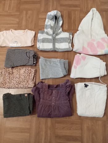 Lot vêtements bébé fille 12 mois