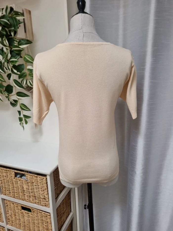 Tee-shirt beige taille 38 - photo numéro 2