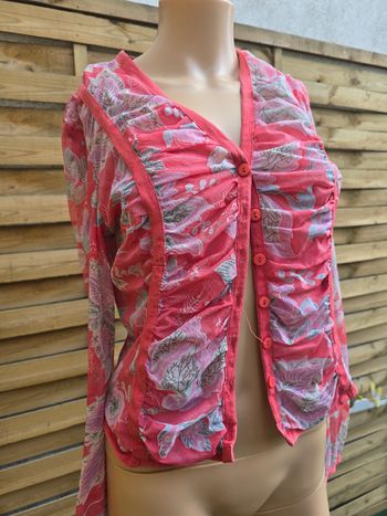 Cardigan top mesh 🍒vintage Irène van ryb🍒taille 38/40