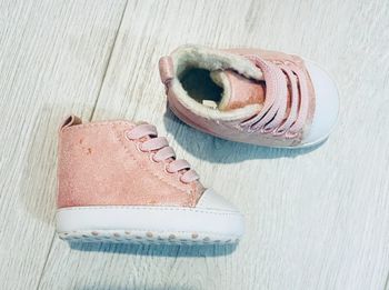 0/3 mois - baskets montantes roses