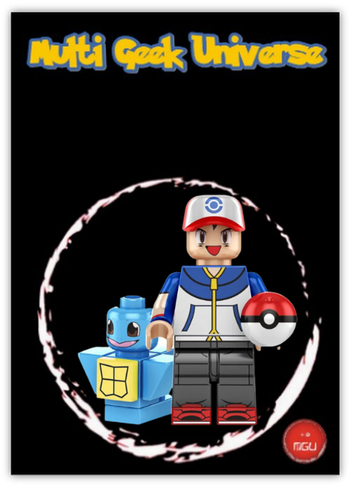 Personnage Pokémon Block Légo - Dresseur et Carapuce