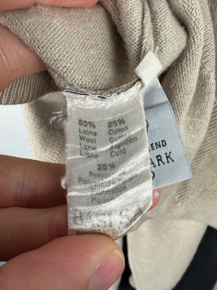 Pull Lacoste vintage beige taille XXL - photo numéro 6