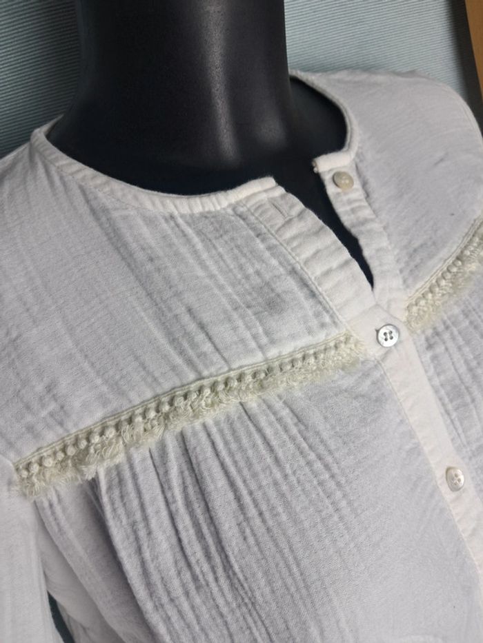 Balzac blouse été blanche T.36/38 en tbe - photo numéro 4