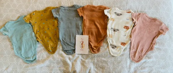 Lot de 6 bodies manches courtes - photo numéro 2