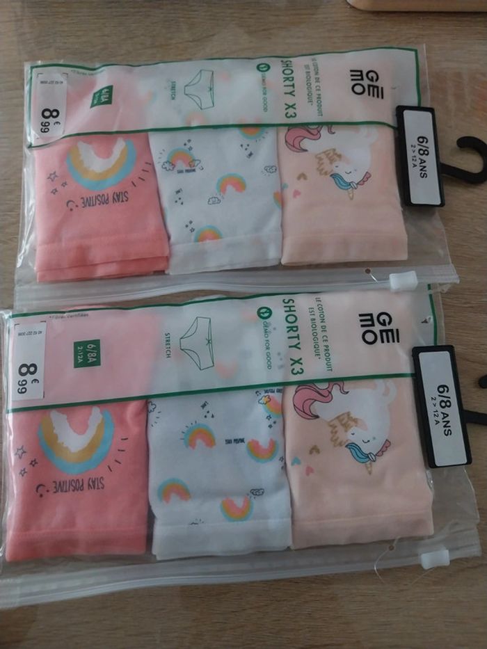 Lots culottes fille 6/8 ans