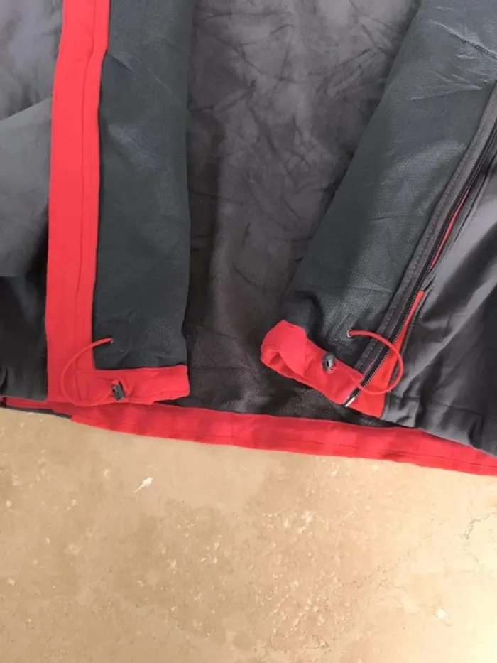 Jacket The North face XL Homme rouge/gris logo blanc Apex Y2K - photo numéro 10