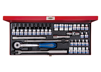 Coffret de douilles métriques et accessoires 3/8" - 36 pièces - KINGTONY 3534MR01