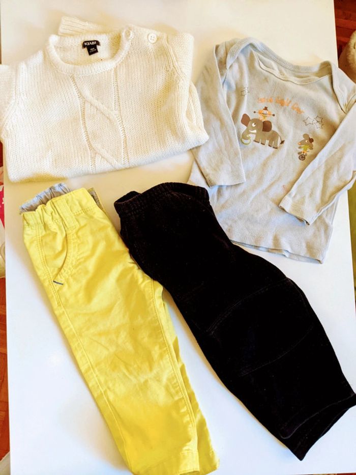 Lot 4 vêtements 18 mois 81 cm neuf
