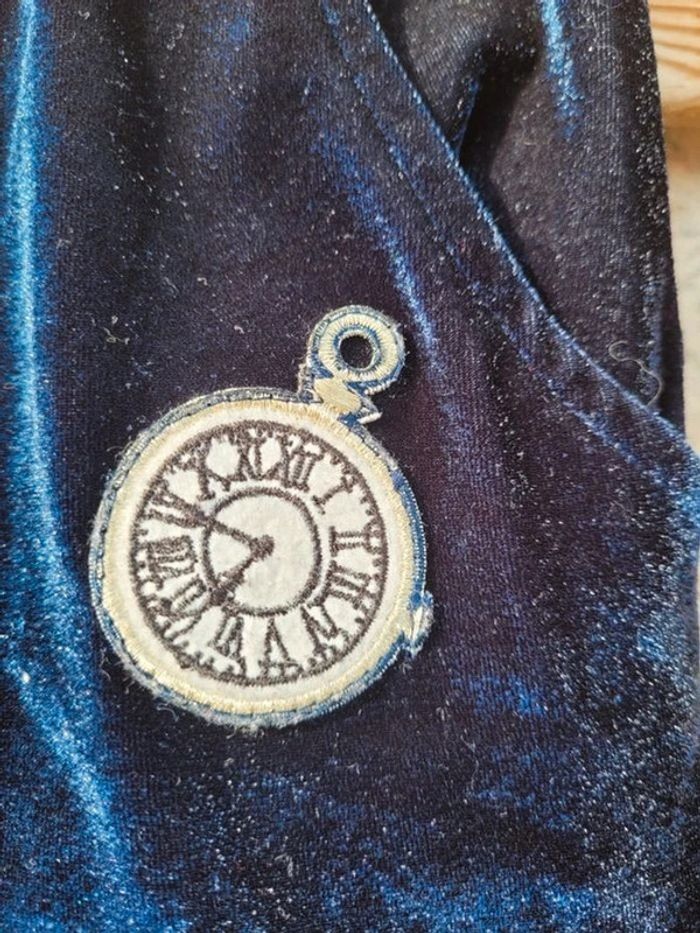 Ensemble billieblush velours bleu nuit 🕰 pantalon jogging et haut manches longues 6 ans - photo numéro 14