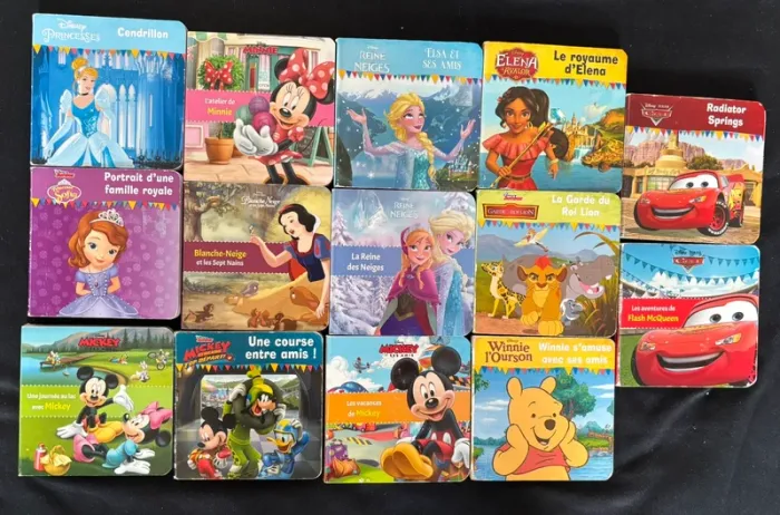 Lot de livres Disney carton