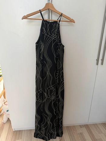 Robe longue noir et blanche