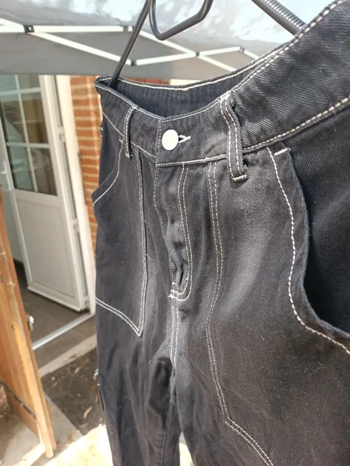 Pantalon noir cargo shein - photo numéro 3