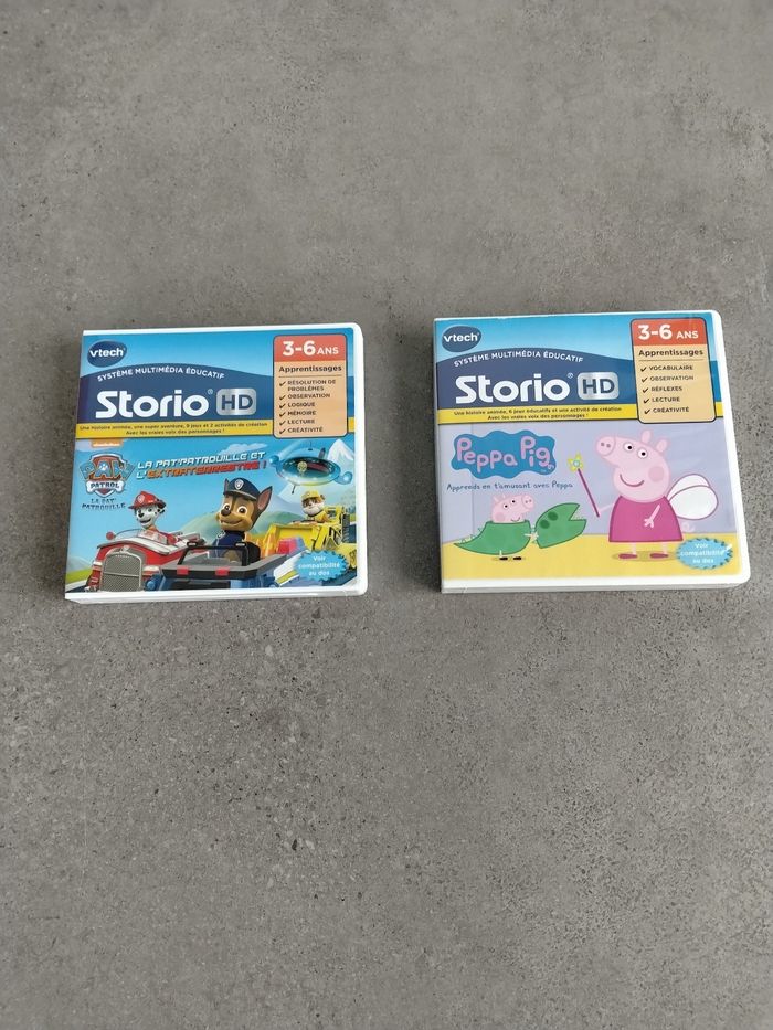 Lot de 2 cartouches de jeux Storio Max