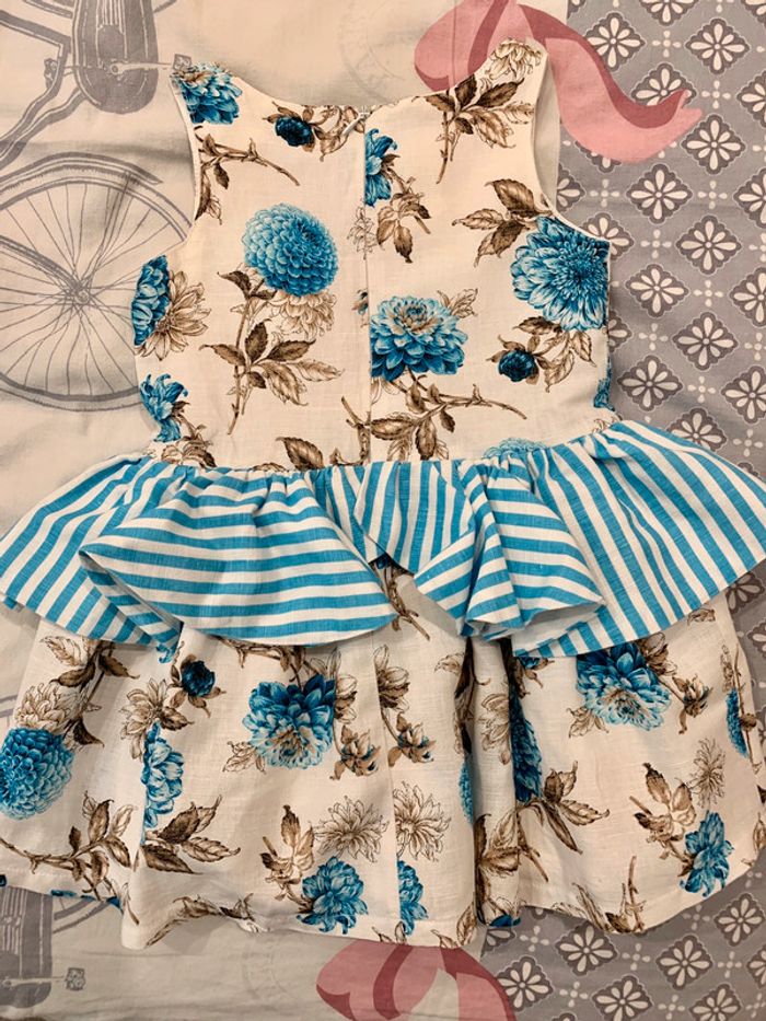 Robe Condor turquoise et ivoire T4ans - photo numéro 3