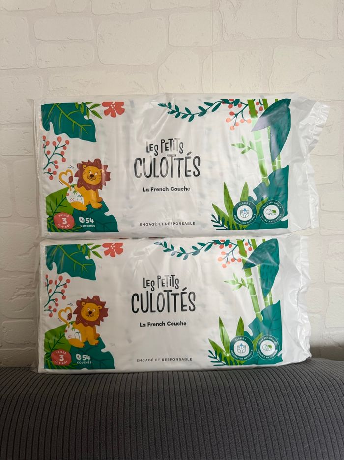 lot 2 paquets de couches taille 3 les petits culottés