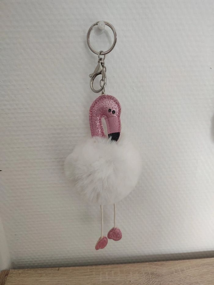Porte clef flamand rose