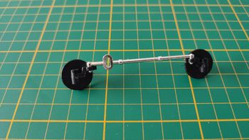 Axe avant pièce détachée miniature Burago Mercedes 300 SL 1954 1/18 1/18e #D85