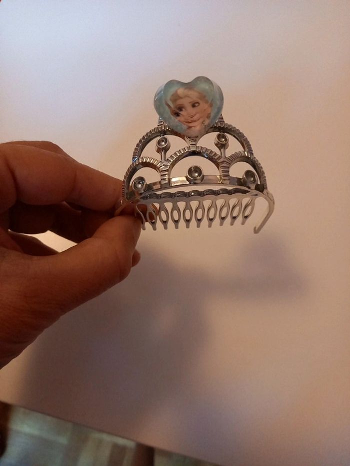 Barette peigne/ diadème la reine des neiges