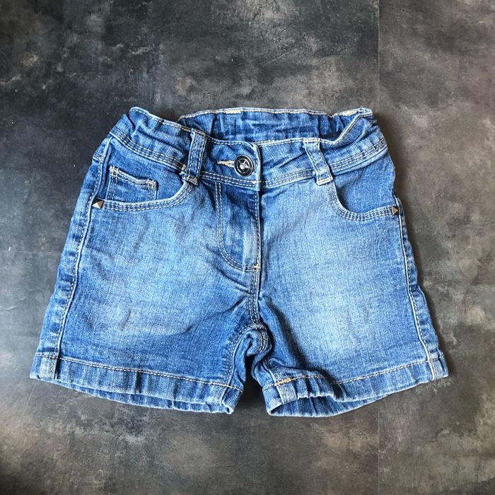 Short en jeans bouton strass 2 ans Punkidz - photo numéro 3