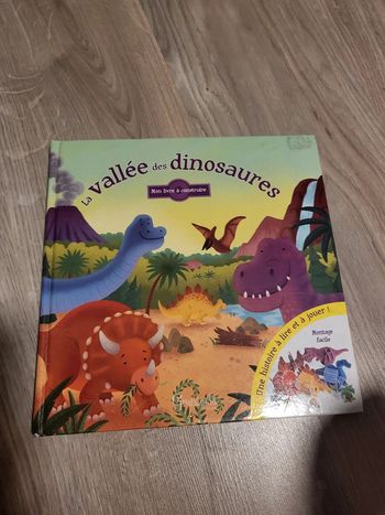 Livre la vallee des dinosaures de grenouille éditions