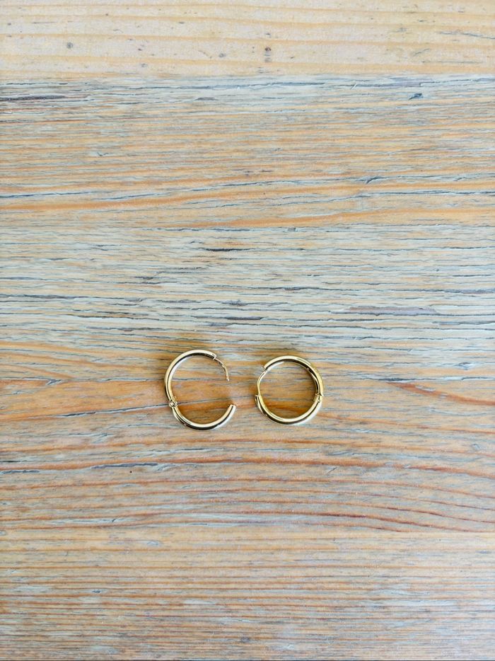 Boucles d’oreilles créoles 16mm - photo numéro 3