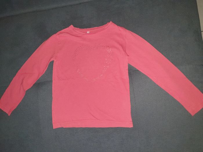 T-shirt Renard sequins OKAIDI taille 8 ans