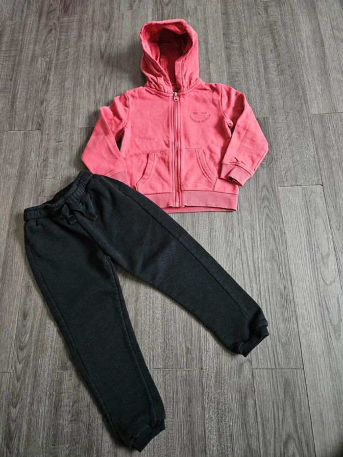 Ensemble fille rose et noir taille 5 ans