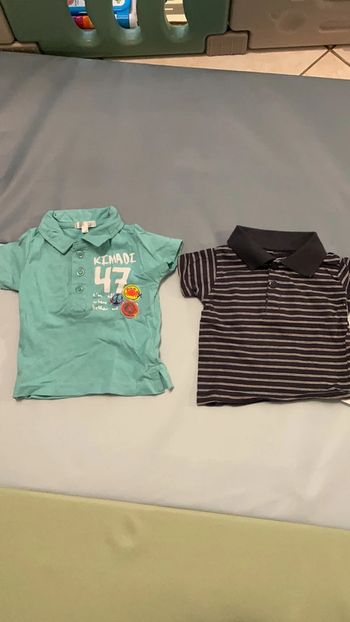 Lot de 2 polos manches courtes 6 mois