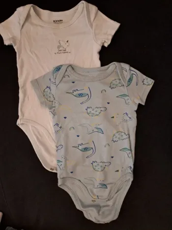 Lot de 2 bodies Dinosaures 🦖🦕