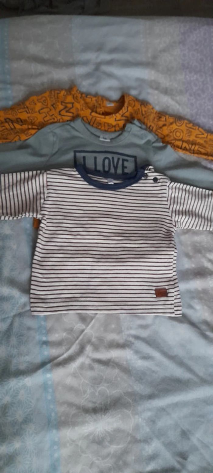 Lot de 3 maillots à manches longues