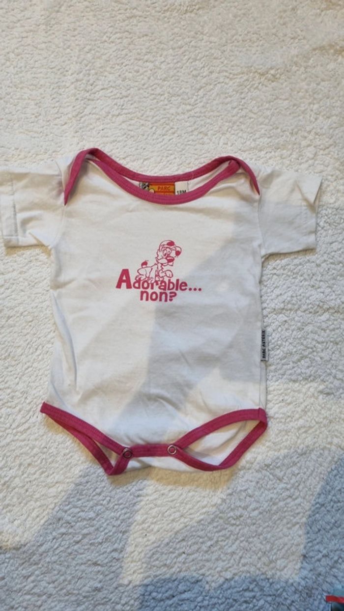 Body fille Parc Asterix 18mois