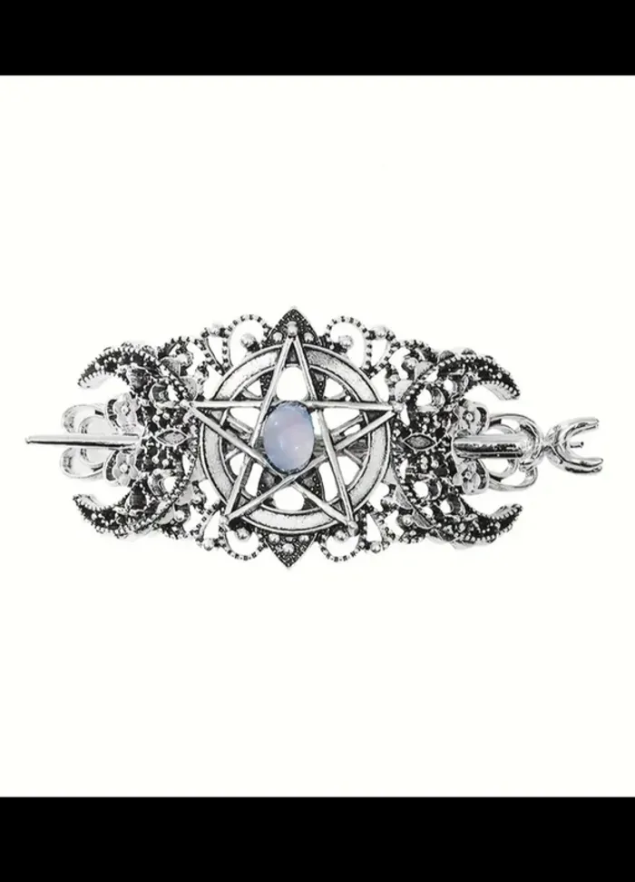 Broche witch💫 pierre de lune - photo numéro 5