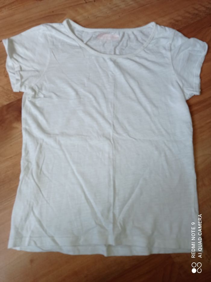 T-shirt blanc basic fille, In Extenso, taille 10 ans