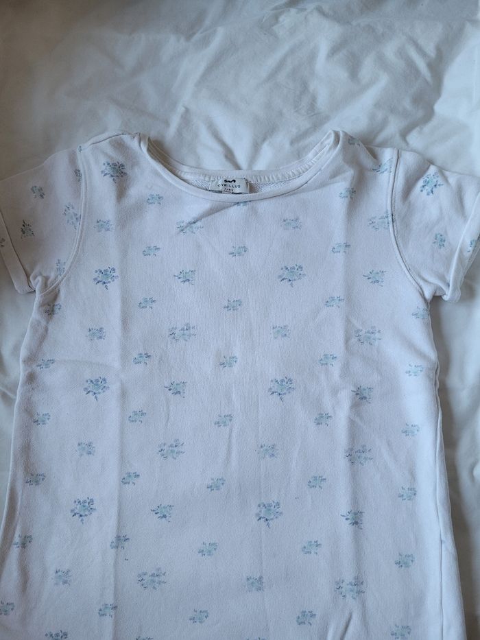 Robe blanche à motifs bleus cyrillus - photo numéro 2