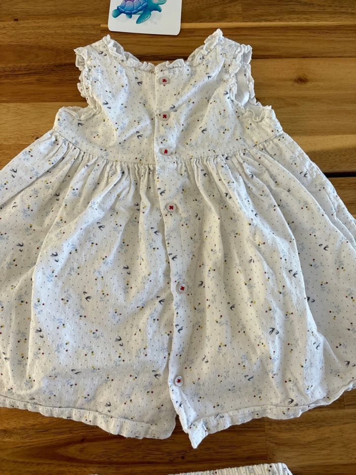 Robe blanche et culotte assortie - photo numéro 7