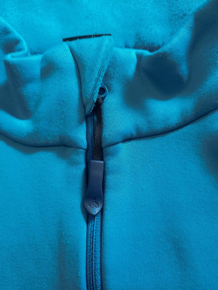 Pull col 1/2 zip manches longues Odlo bleu homme taille XL - photo numéro 3