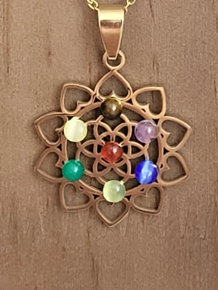 Collier en acier inoxydable doré Géométrie 55 cm - photo numéro 3