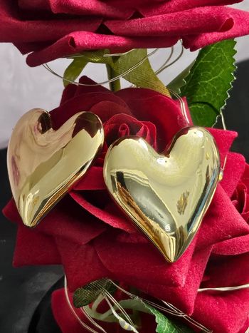 Boucles d oreilles cœurs dorés en acier inoxydable