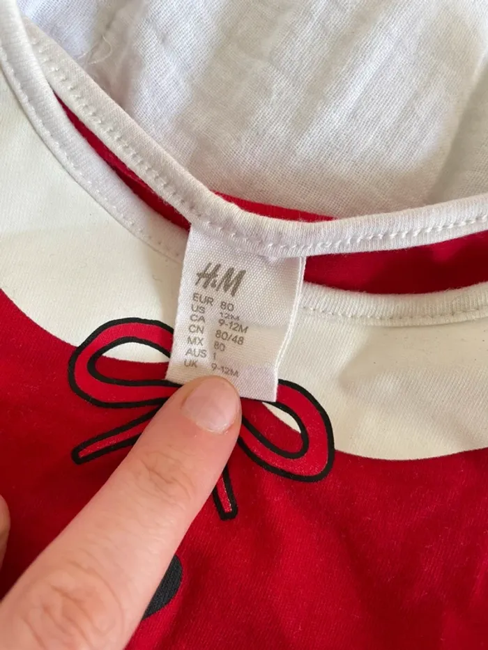 Tee shirt Noël H&M 80cm - photo numéro 2
