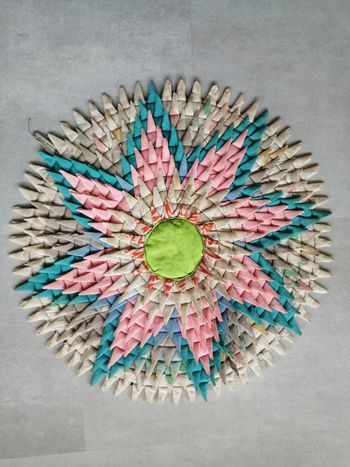 napperon coloré réversible