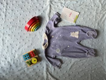 pyjama grenouillère avec col lila 3 mois