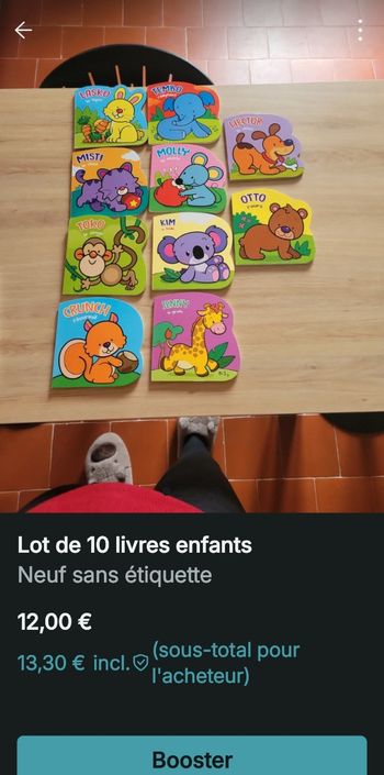 Lot de 10 livres bébé 