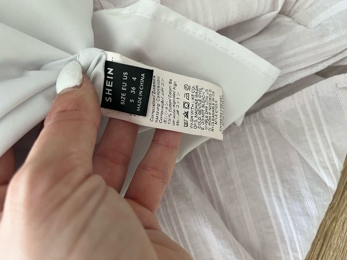 Robe à fines brides avec dos nu blanc - Taille S - Shein - photo numéro 5